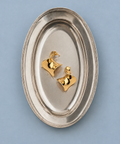 Sculpted Wave Pierced Earrings