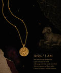Zodiac Coin Necklace/Aries