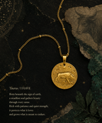 Zodiac Coin Necklace/Taurus/牡牛座