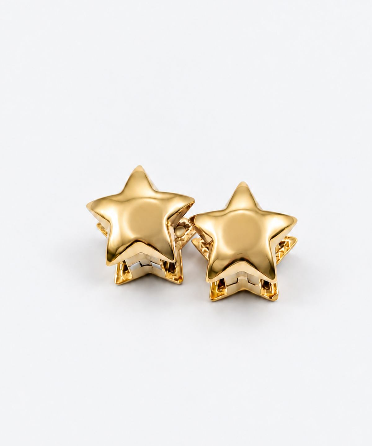 Double Star Pierced Earrings