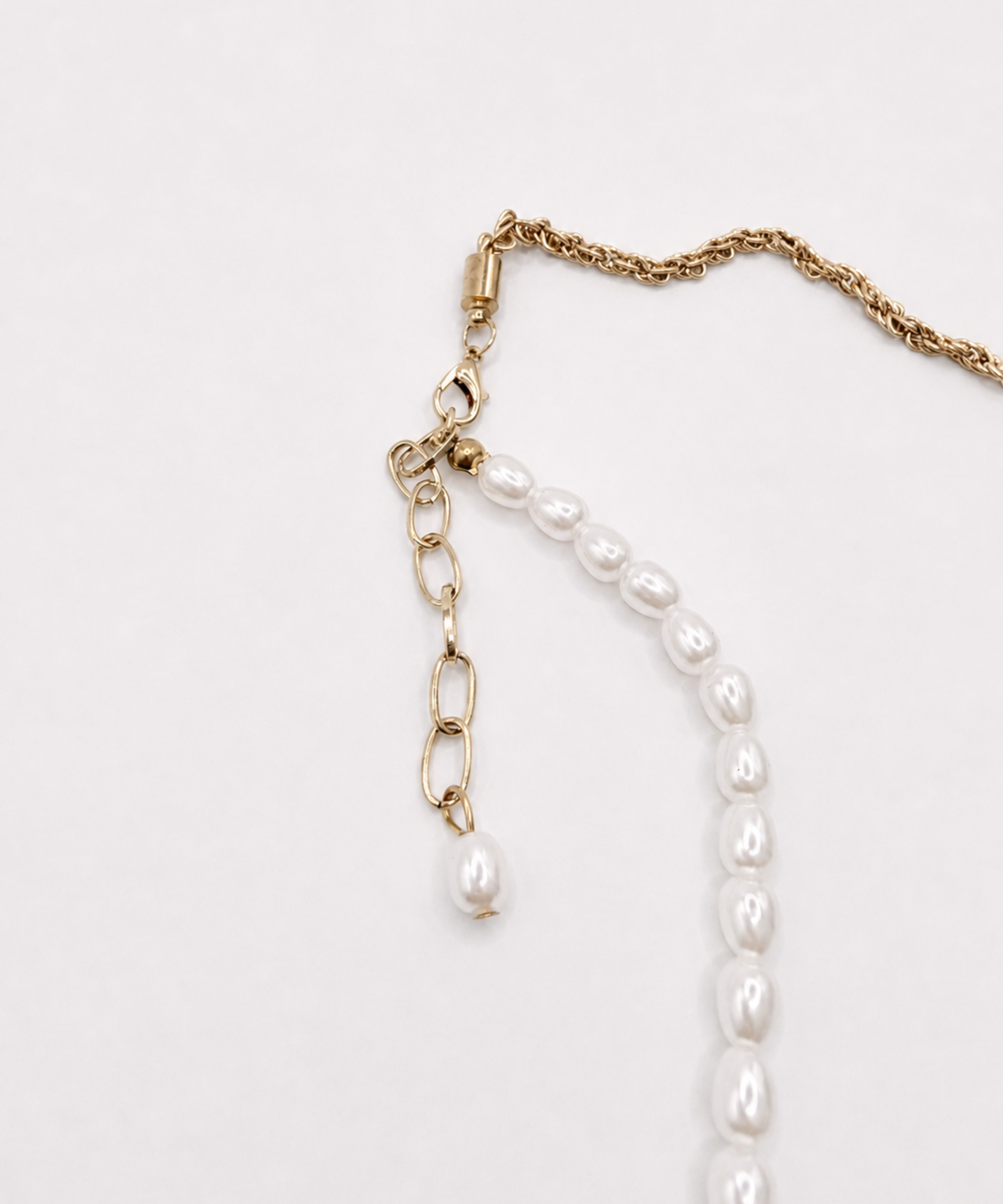 Mix Pearl Chain Necklace
