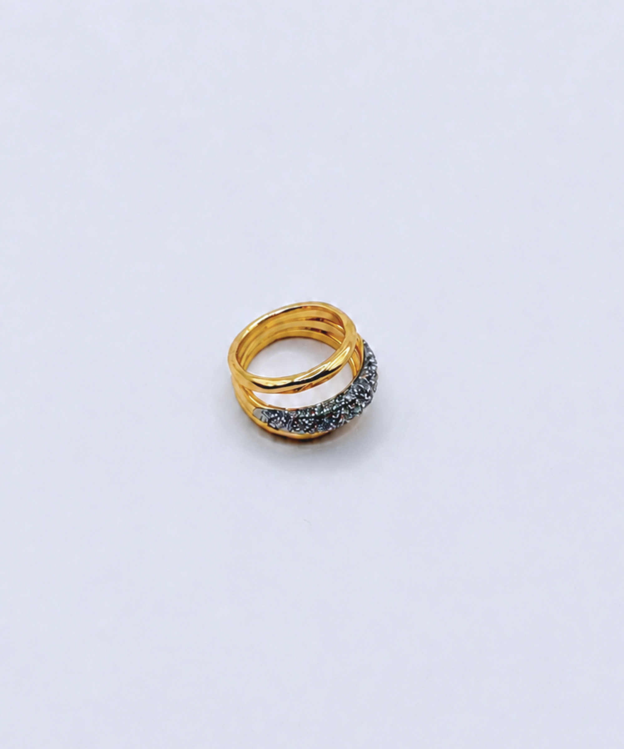 Cross Line Ring