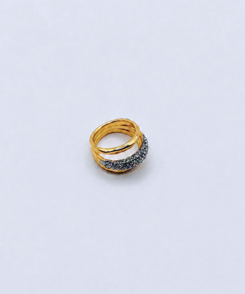 Cross Line Ring