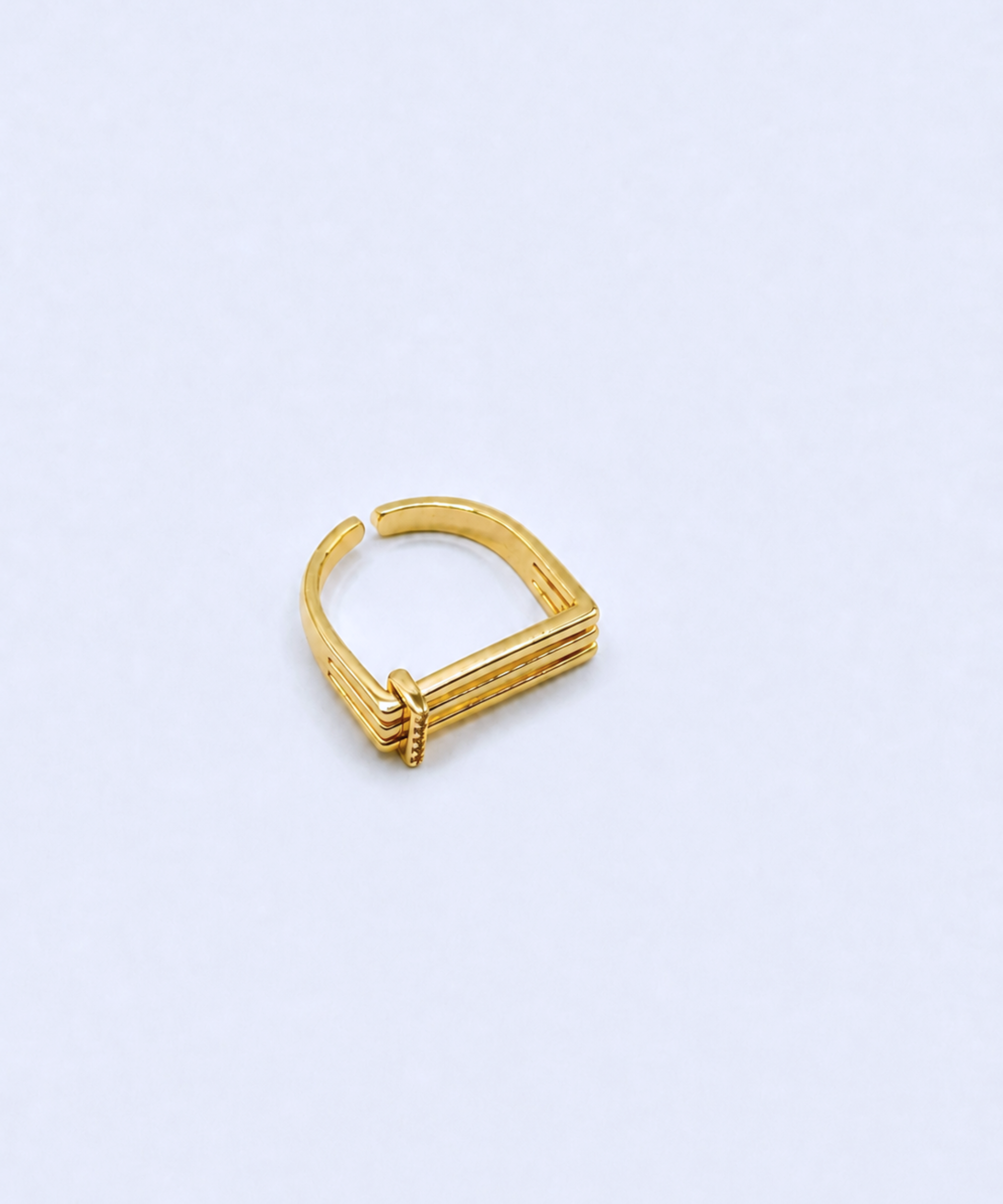 Triple Line Ring