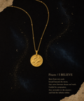Zodiac Coin Necklace/Pisces