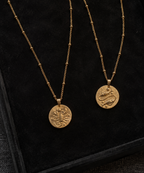 Zodiac Coin Necklace/Pisces/魚座